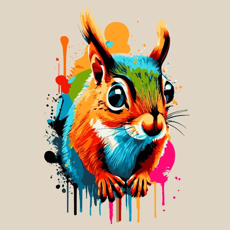 Squirrel Sciurus - Squirrel Colorful