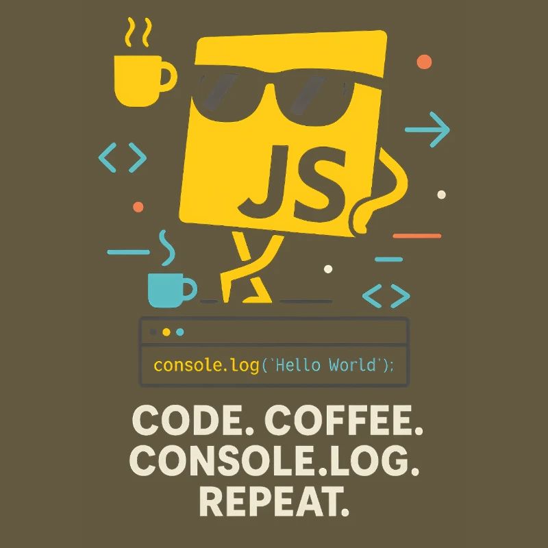 Code Coffee Console.log Répéter le programme JavaScript