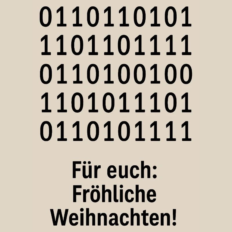 Christmas Code Binary Pattern