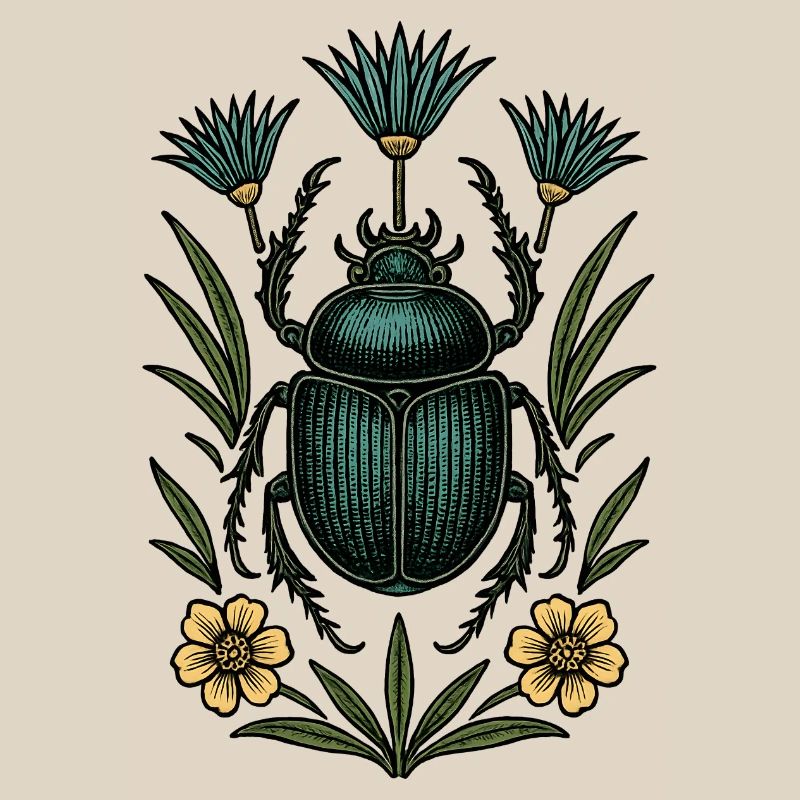 Insecte dans la structure de la fleur