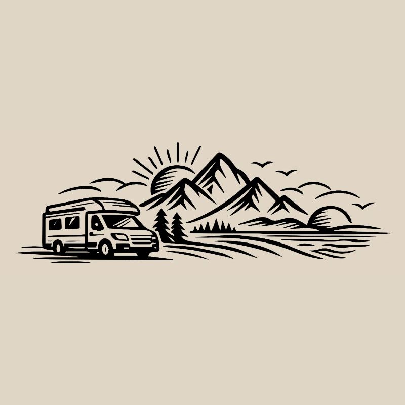 Campingauto Landschaft