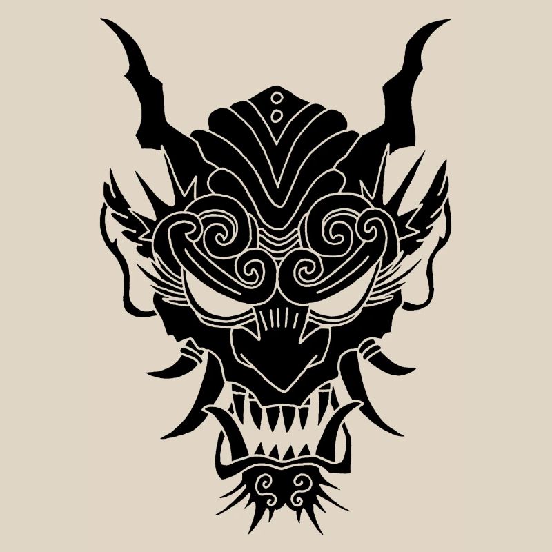 schwarzer Gothic-Dämon