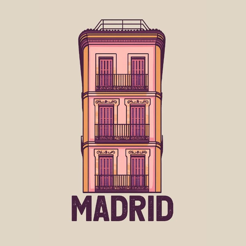 Fachada de Edificio Vintage en Madrid