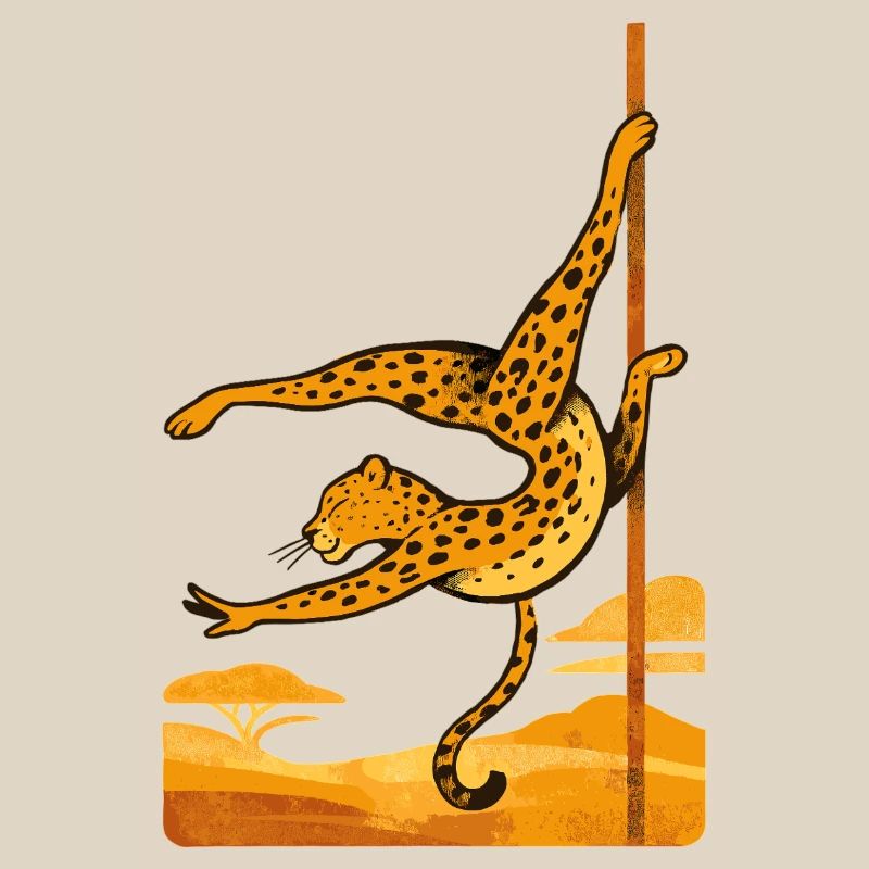 Pole Dance Leopard Pole Dancer Gift