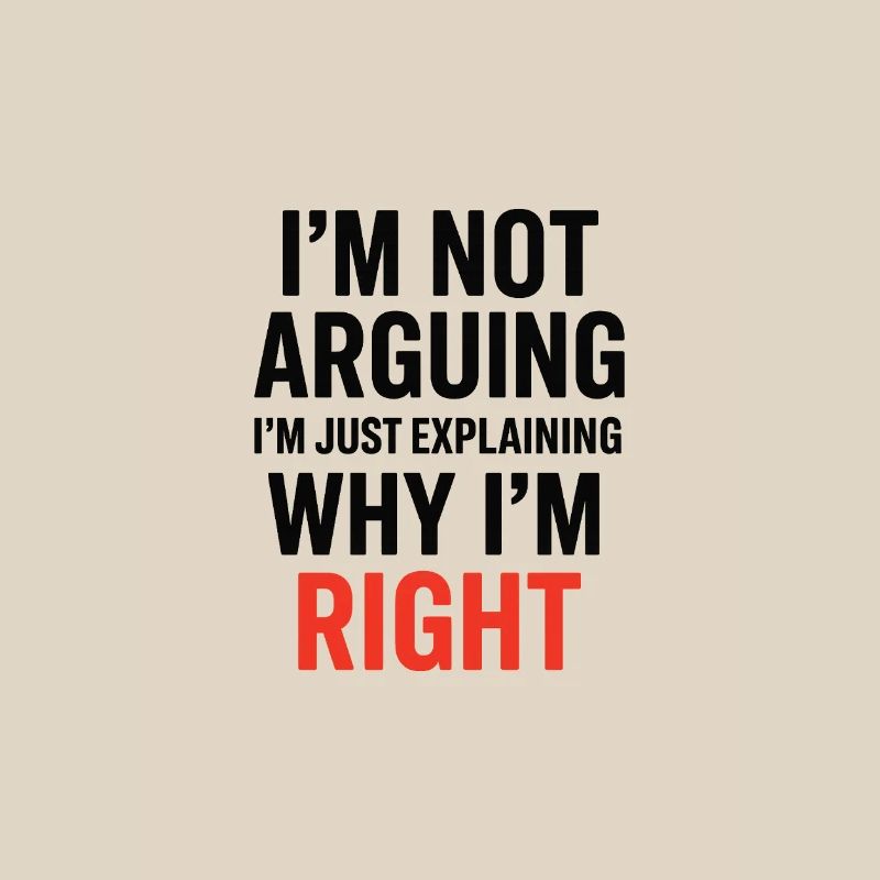 I'm not making arguments Text