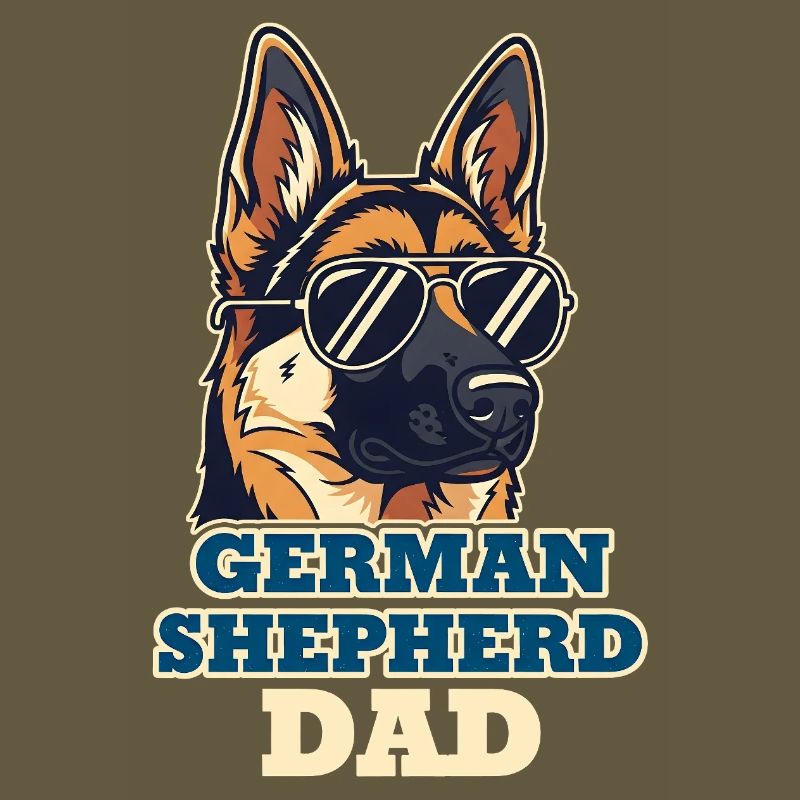 German Shepherd Dad Dog Dad Cool