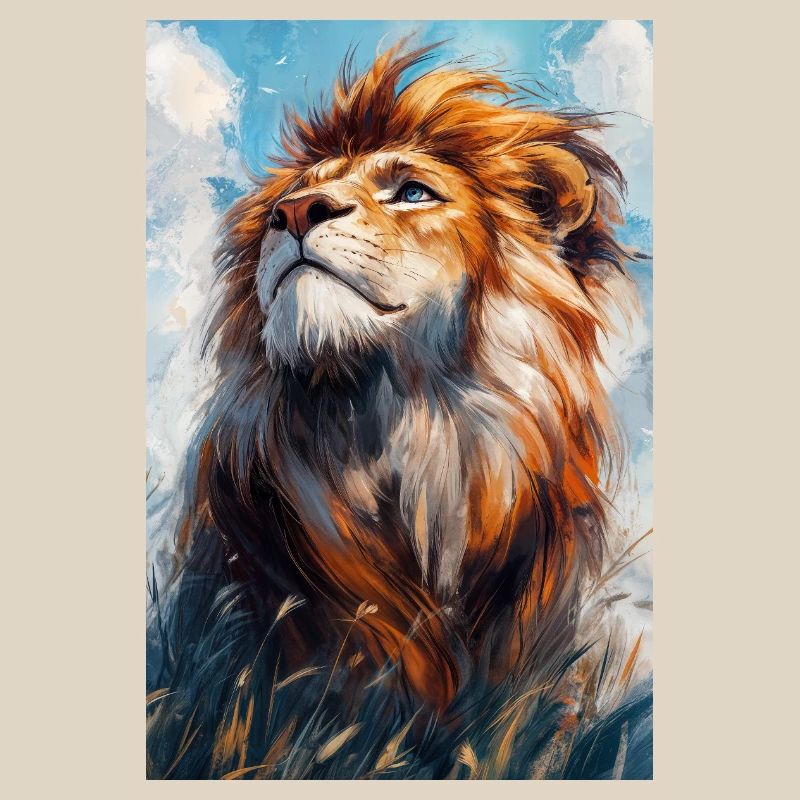Illustration eines Löwen