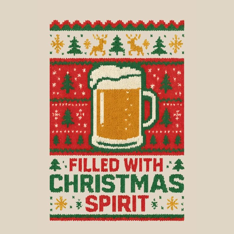Chope de bière Pull de Noël