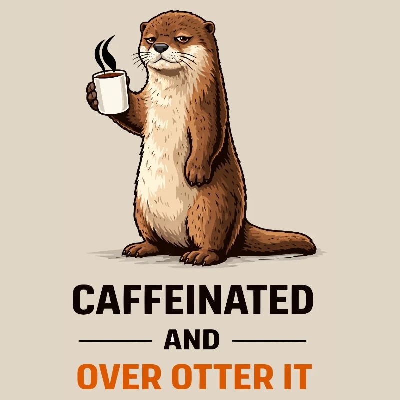 Caffeinated Otter Tee