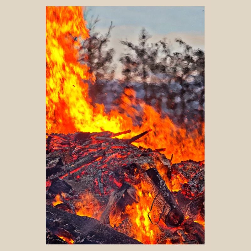 Fire & Flame Easter Fire Poster