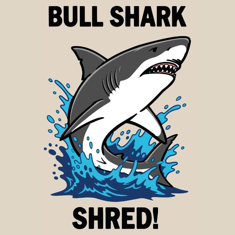 Requin Bouledogue Shred Shark Mer Bull
