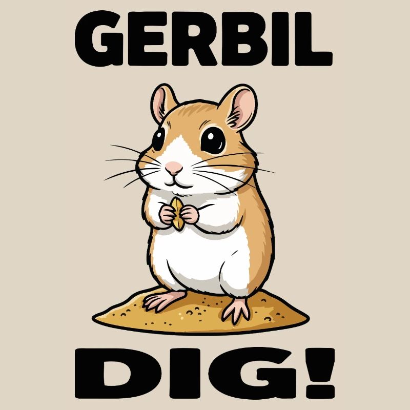 Gerbille Dig Gerbil Rongeur Grain Sable