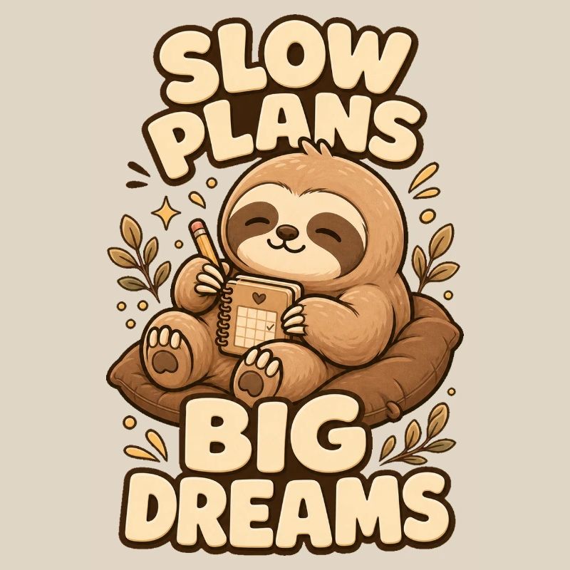 Slow Plans Big Dreams Sloth