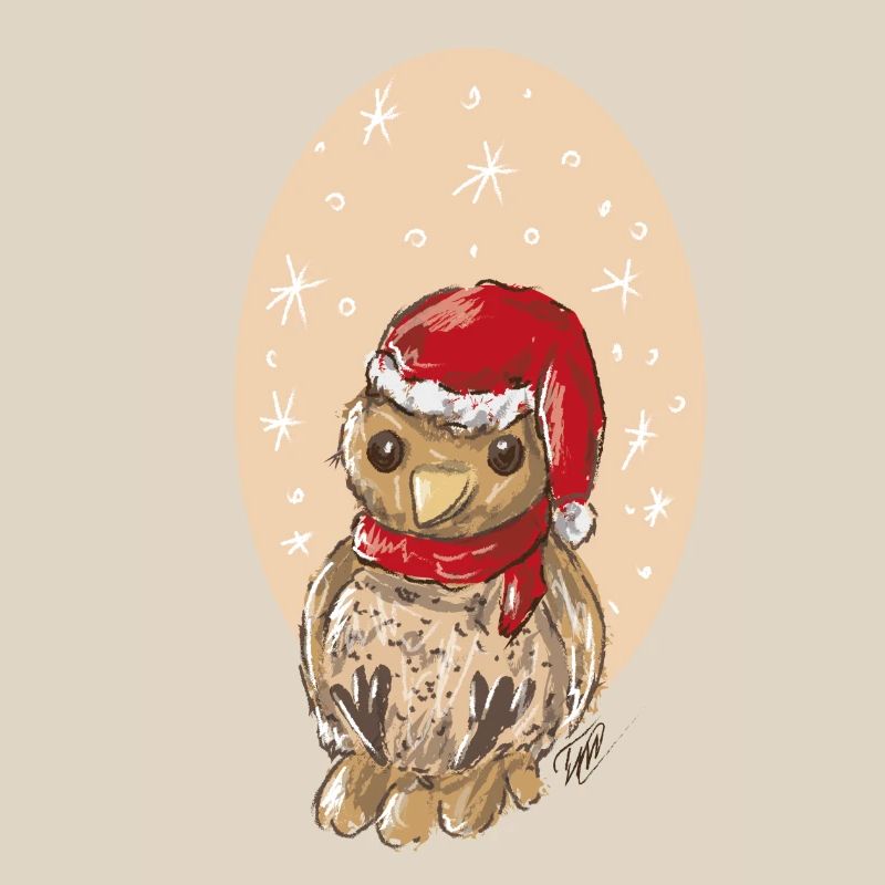 Weihnachtsvogel Spatz