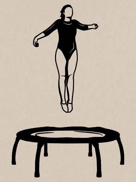 Trampolin Mädchen