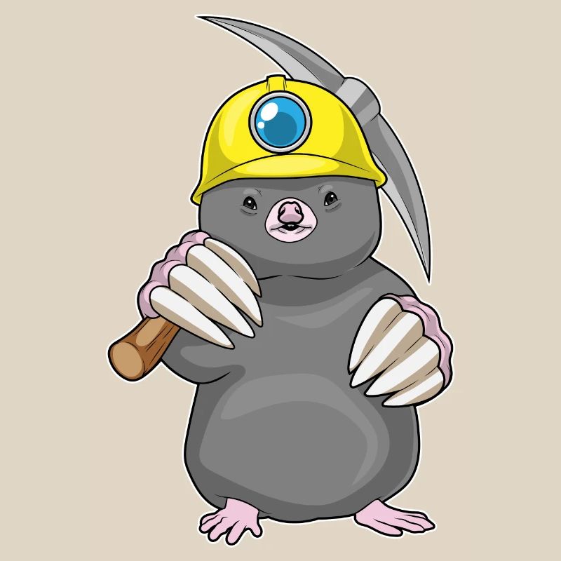 Mole Miner Pickaxe Mining
