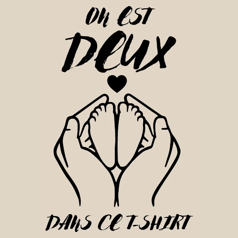 Annonce De Grossesse on Est Deux dans Ce Tee