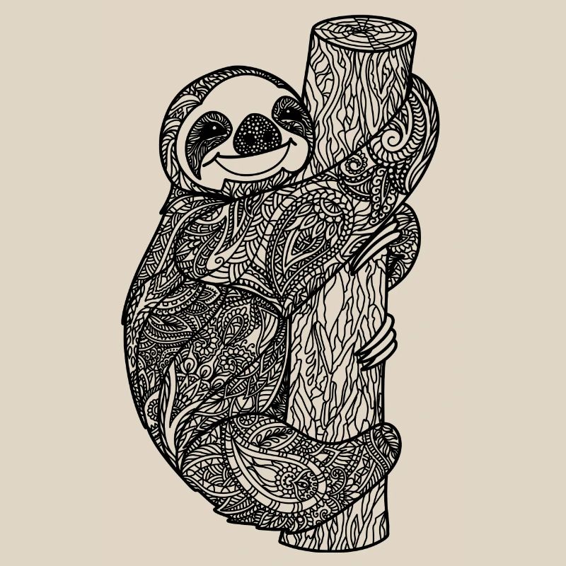Faultier Zentangle