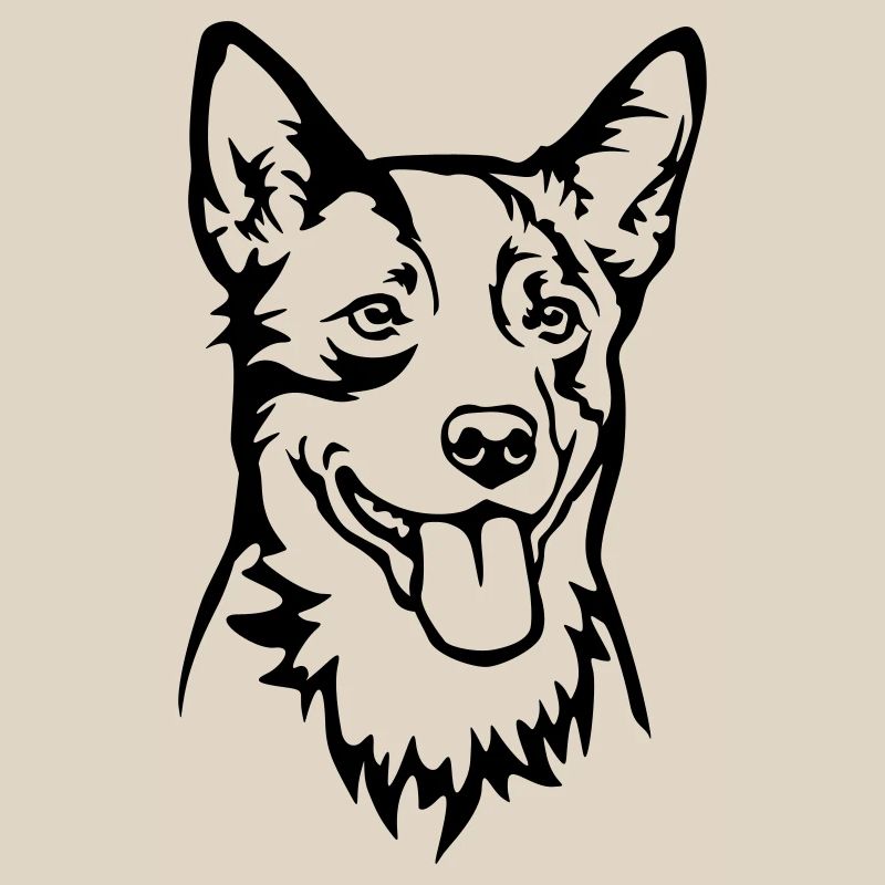 Australian Cattle Dog Head