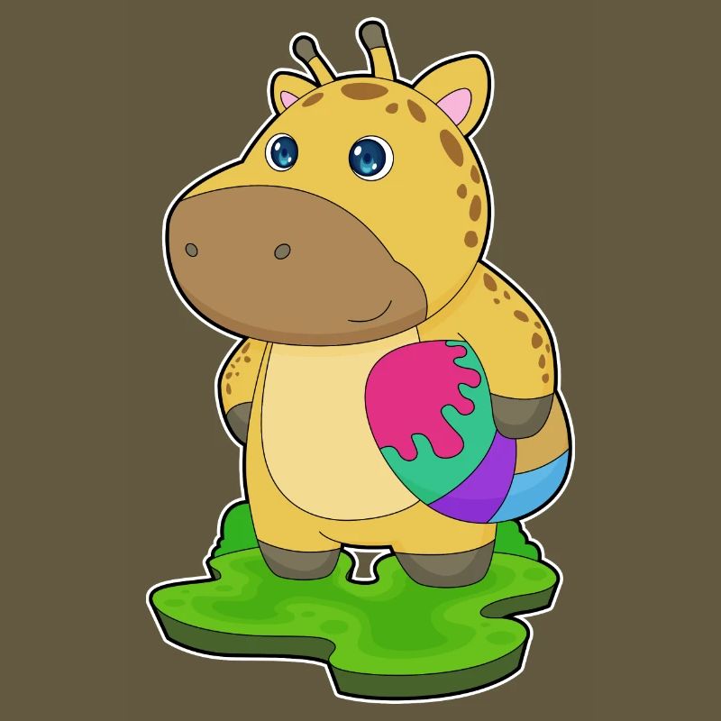 Giraffe Easter Easter Egg