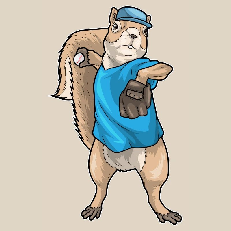 Squirrel Baseball Baseball Glove