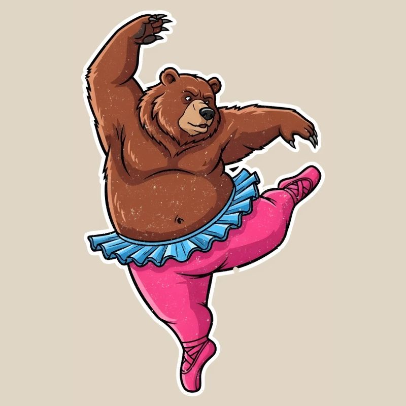 Ballet Bear Comic Gift