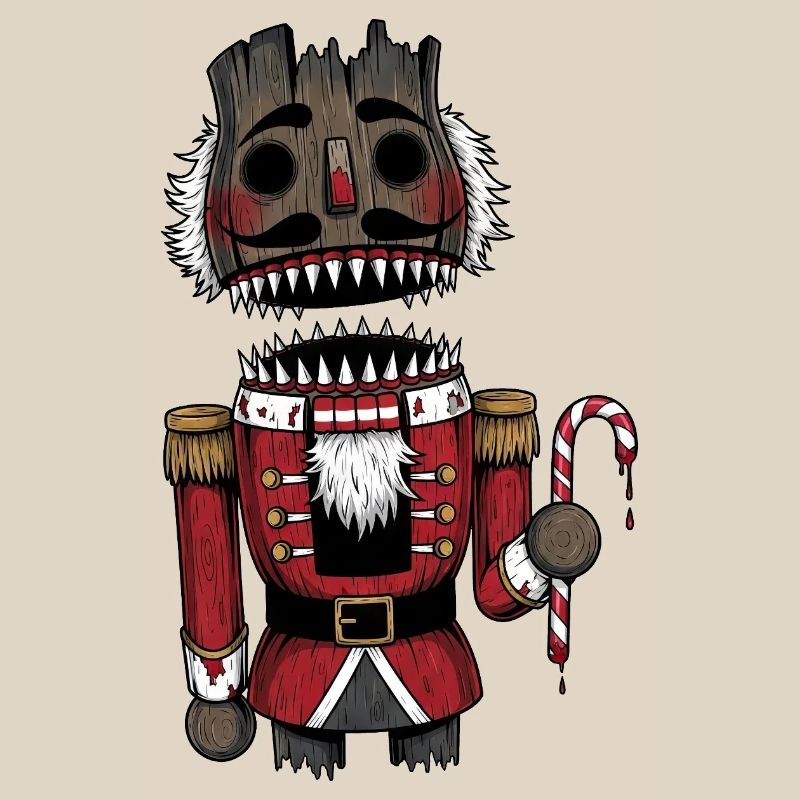Dark Nutcracker Horror Christmas Gothic