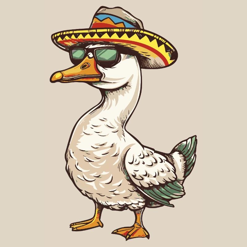 Goose Comic Funny Sombrero