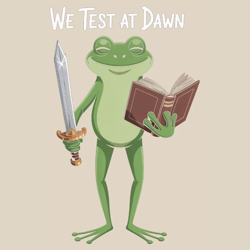 Dawn Test Frog: Sword & Book
