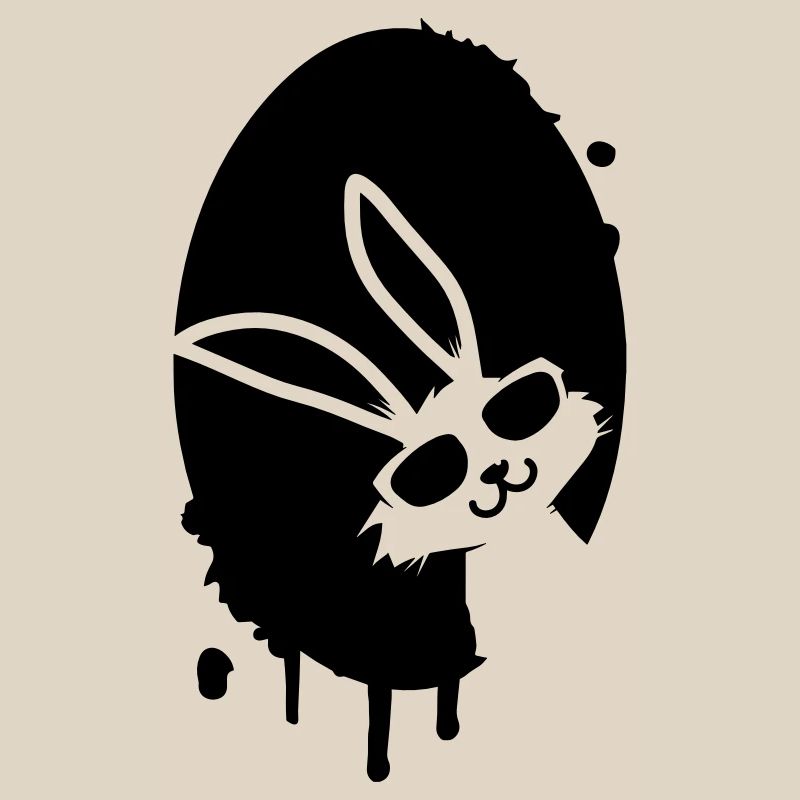 Graffiti Easter egg and Easter bunny