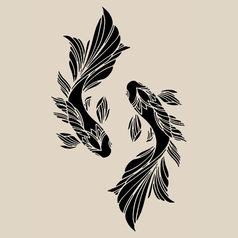 Two black fish