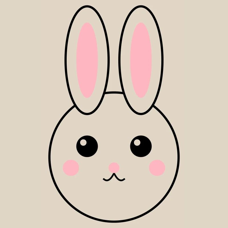 Conception de lapin abstrait coloré