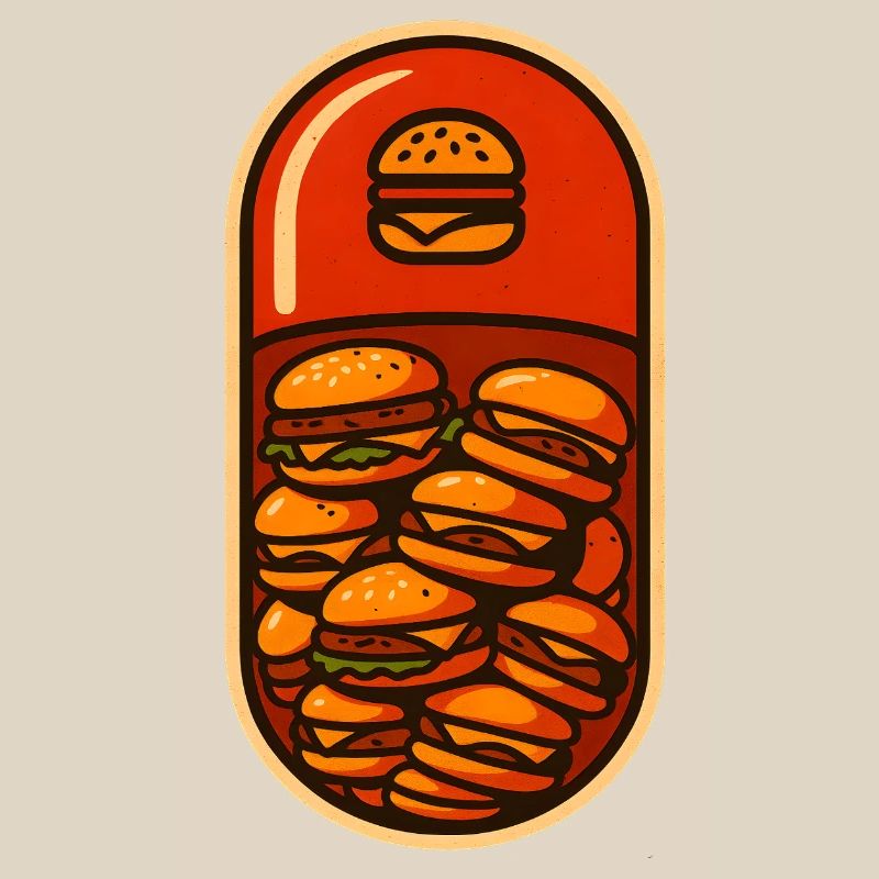 Lustiges Hamburger Stack Lover Design
