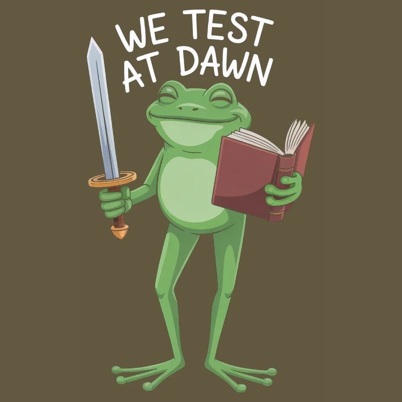 Grenouille de Test de l’Aube : Épée & Parchemin