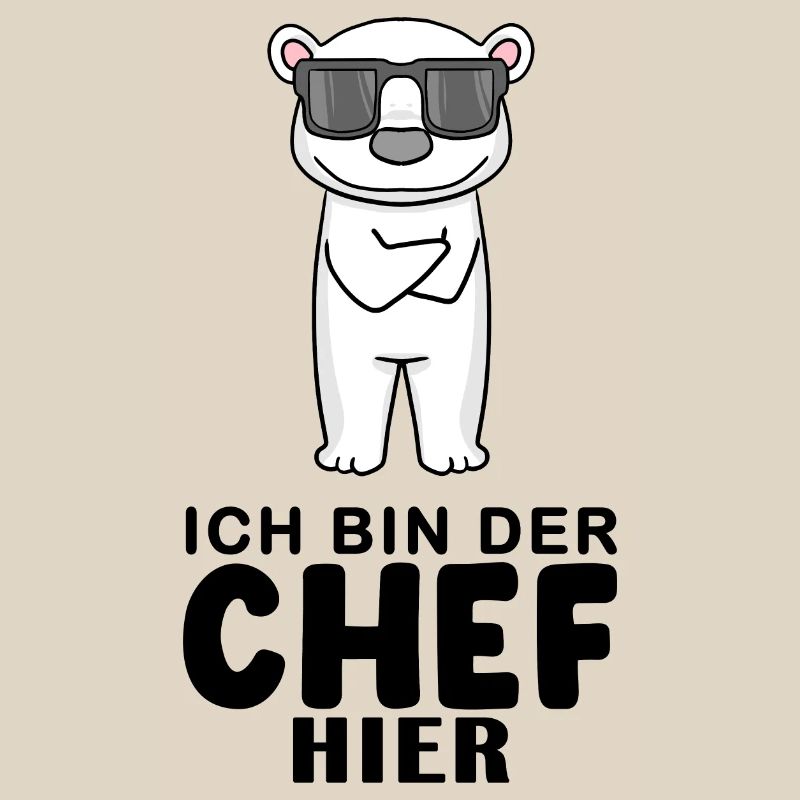 Chef Spruch mit Eisbär Motiv