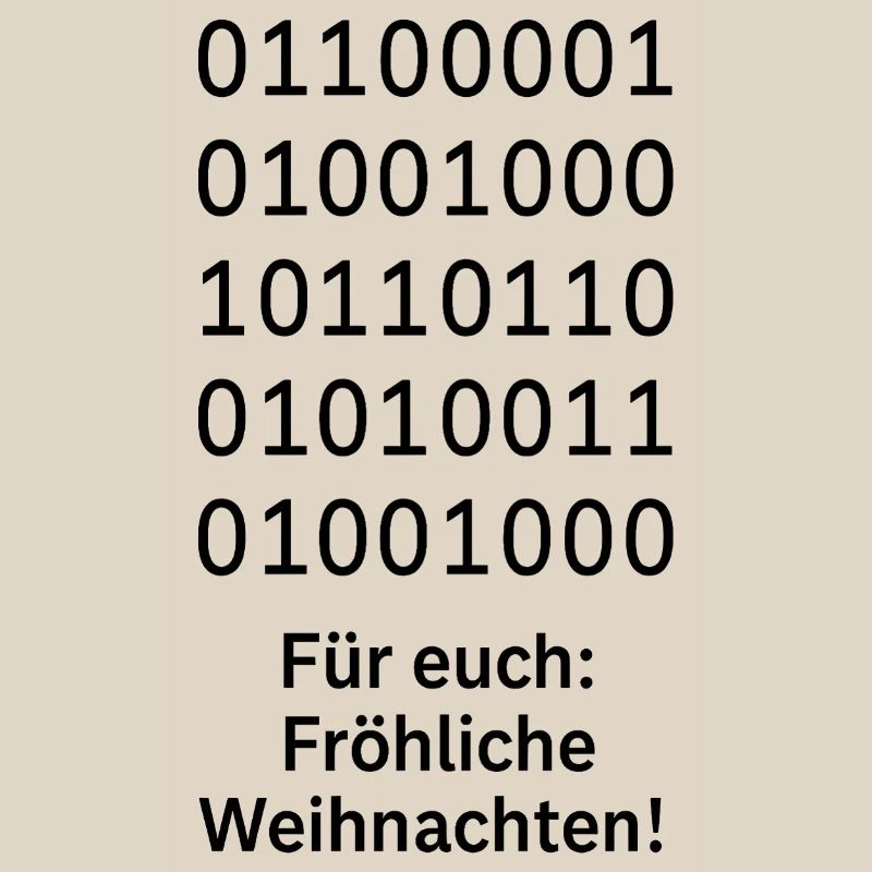 Binary Code Weihnachtszauber