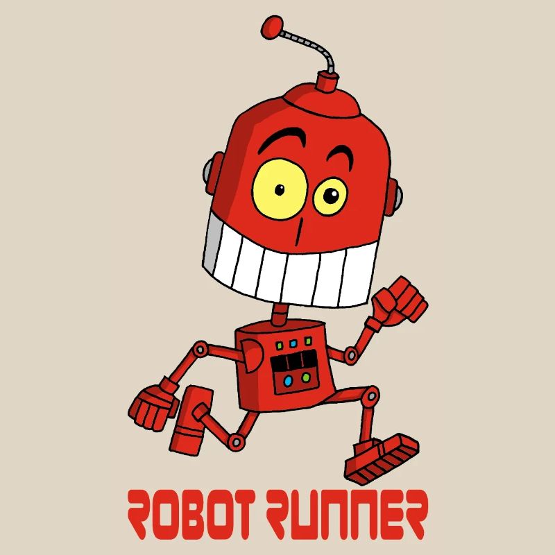 Red Running Robot