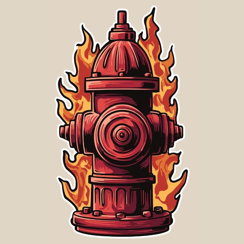 Fire Brigade Dad T-Shirt Gift Fire Brigade Fire Hydrant