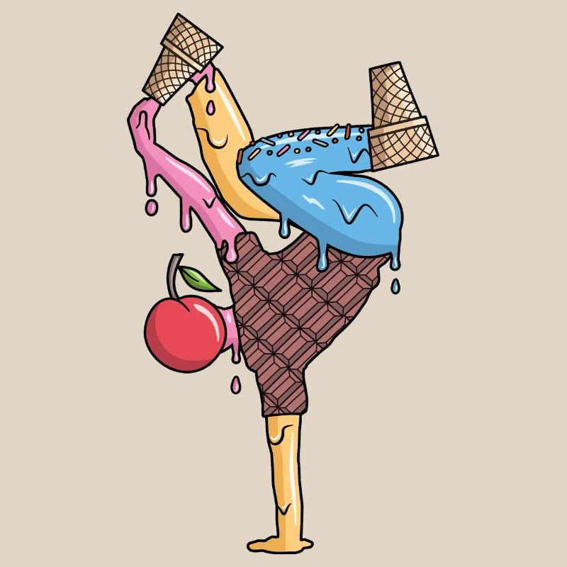 Breakdance Eiscreme Tanz Breakdancer Breakdancing