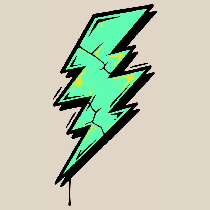 Style Éclair Éclair Abstrait