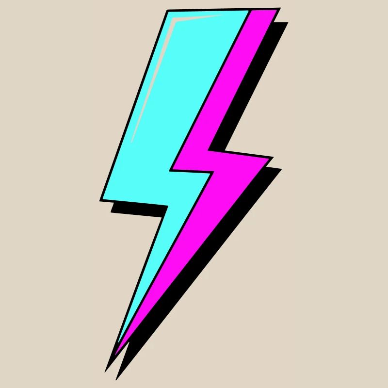 Psychedelic Neon Lightning