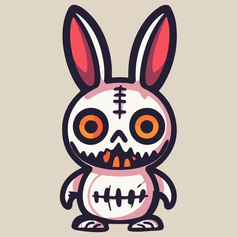 Bunny Halloween Comic Funny