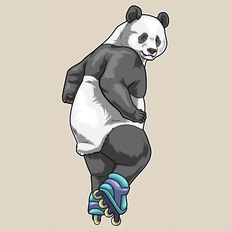 Panda Inline skating roller skates