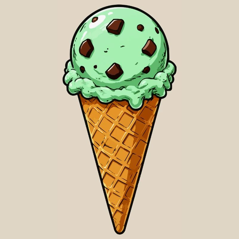 Minz Schoko Eis Kugel
