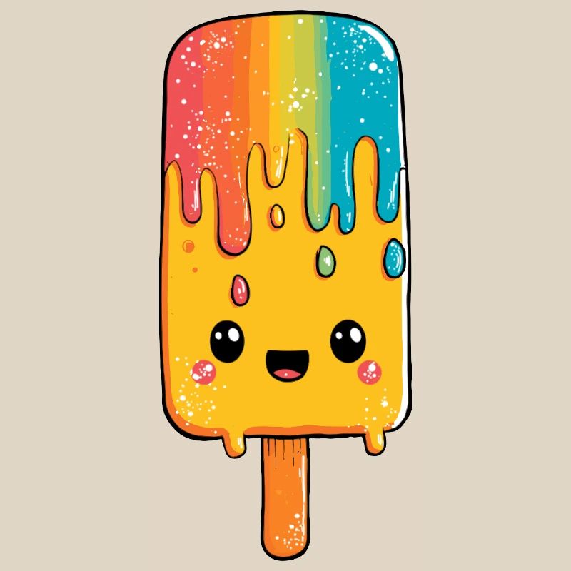 Rainbow Popsicle Happiness