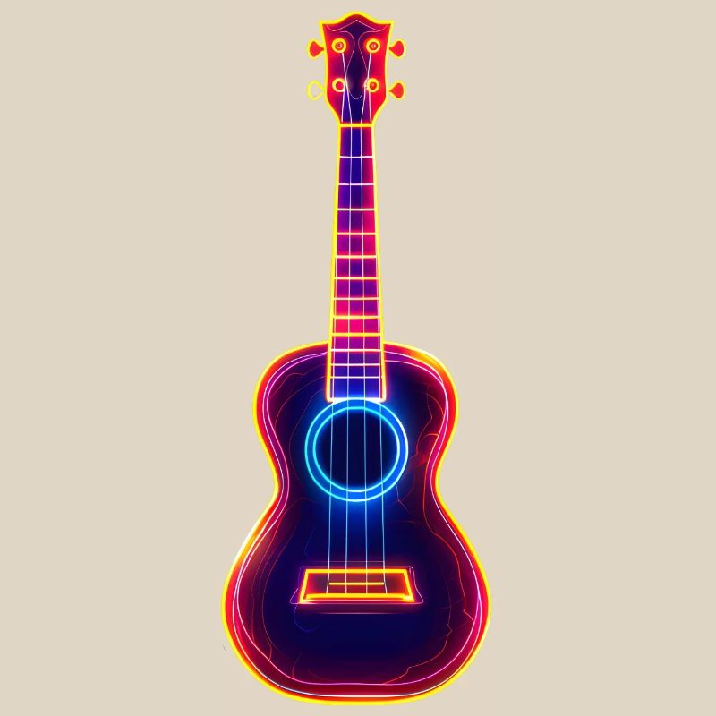 Ukulélé Synthwave rétro