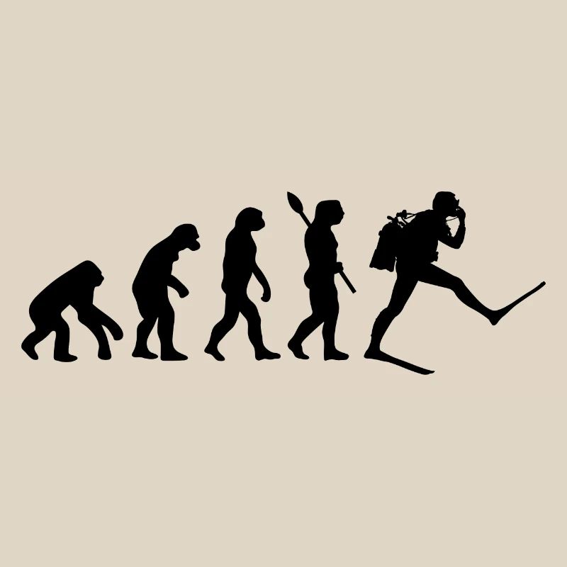 Scuba Diver Funny Human Evolution