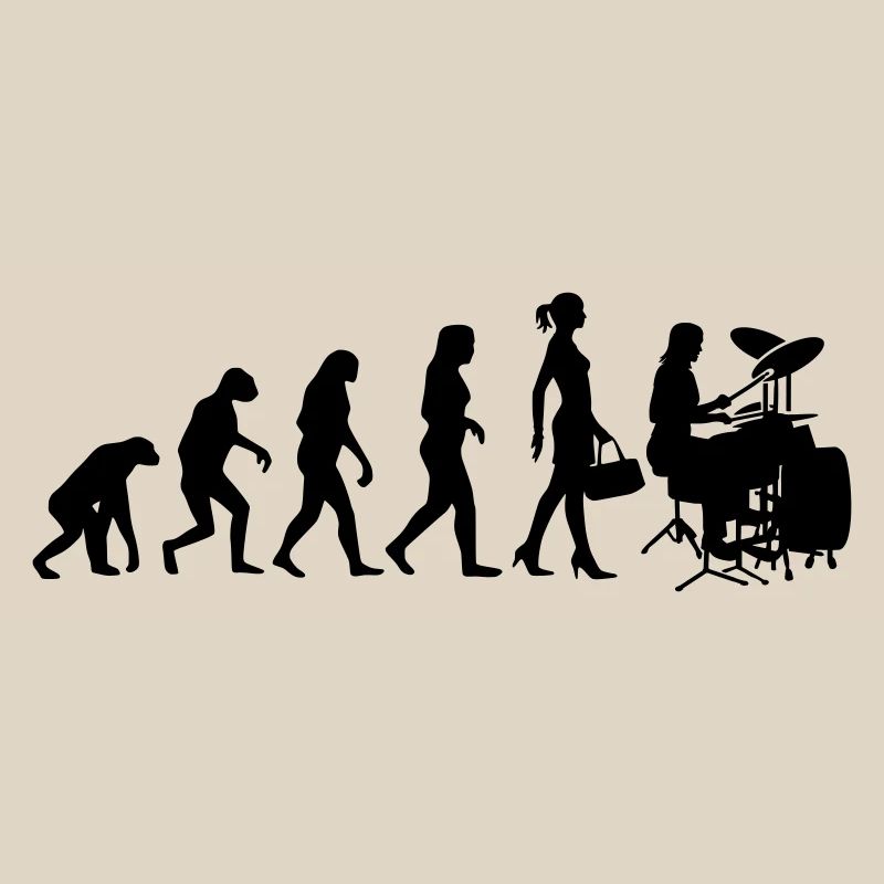 Evolution Schlagzeugerin Percussion Drummer