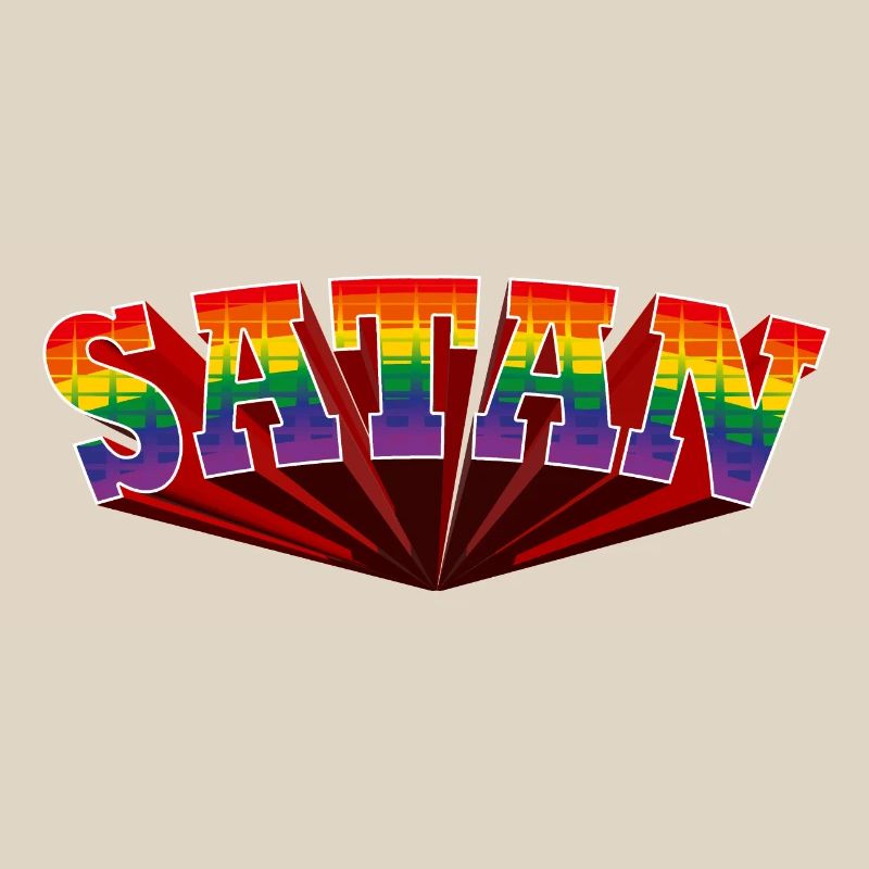 Satan Rainbow Text