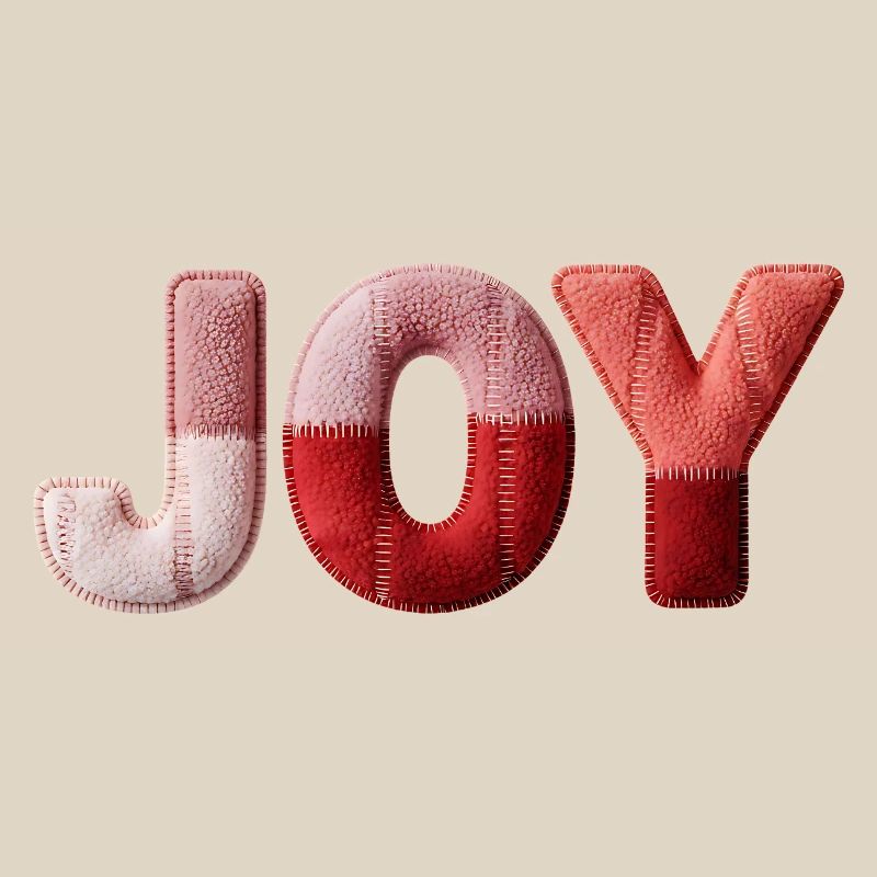 Patchwork Joy Freude und Happiness Design
